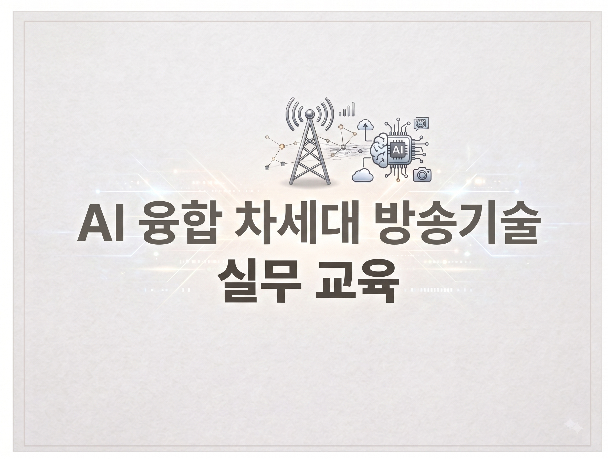 AI 융합 차세대 방송기술 실무 썸네일